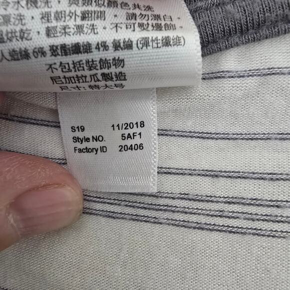 Harley Davidson Pullover Shirt Jersey Knit Stretch Logo Graphic Soft Stripe XL - Picture 7 of 9